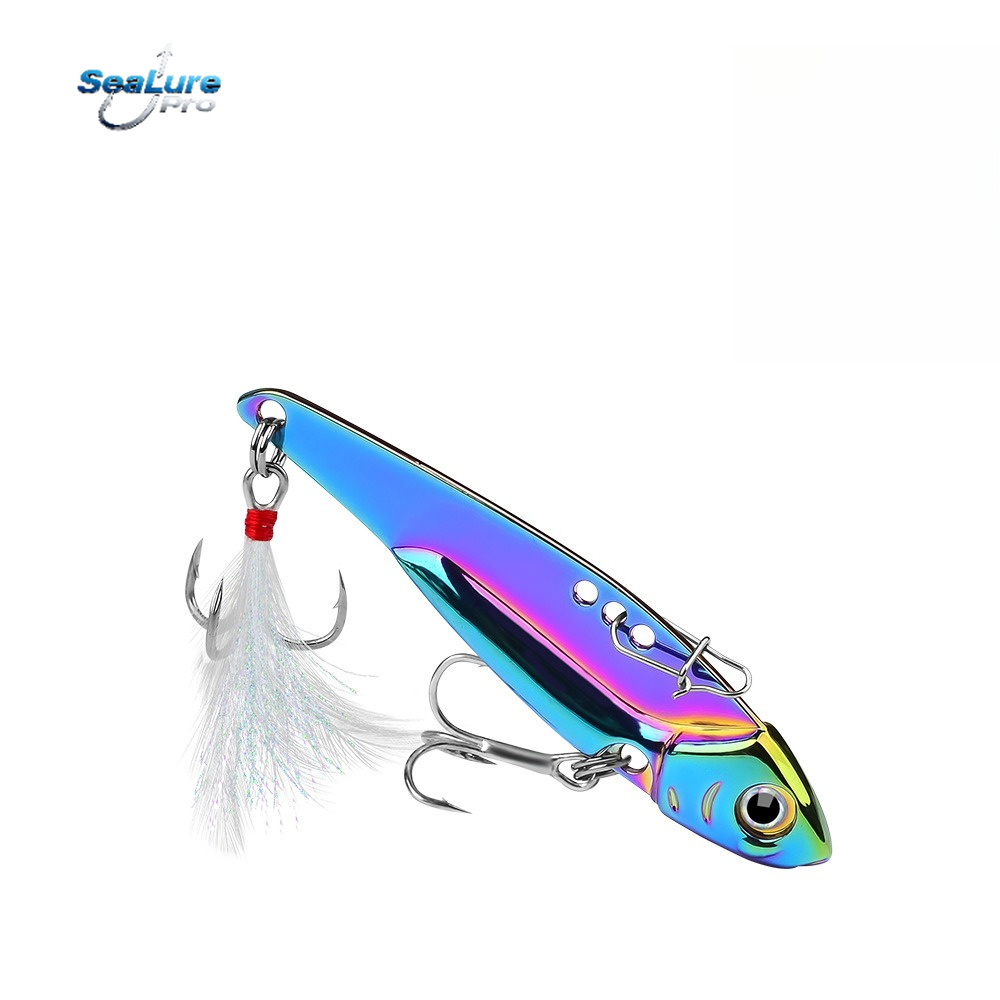 Fishing Lure Spoon - Umpan Logam VIB Warna-warni, Sendok Getar
