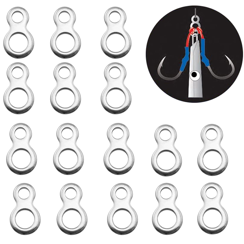 Fishing Lure Accessories - 10-50pcs baja tahan karat memancing cincin