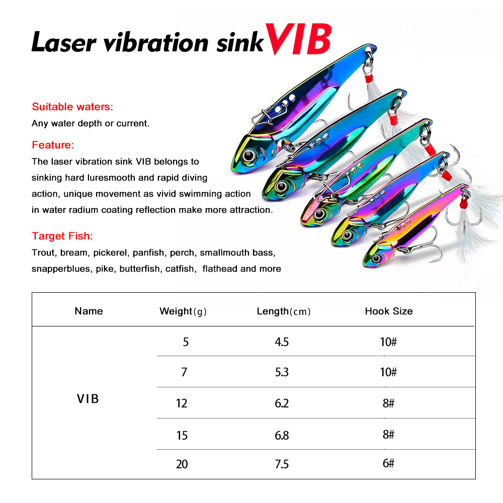 Umpan Logam VIB Warna-warni, S - Fishing Lure Spoon ulasan dan harga