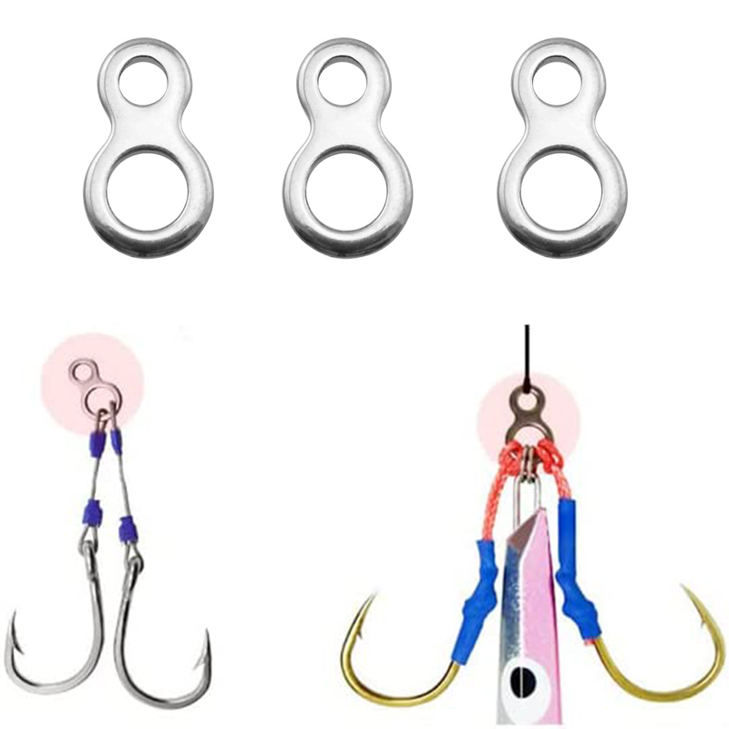 10-50pcs baja tahan karat mema - Fishing Lure Accessories ulasan dan harga